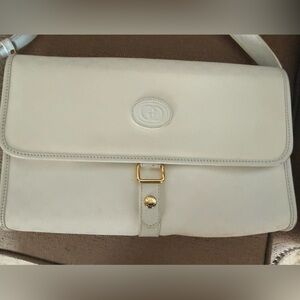 Gucci White Leather Shoulder Bag